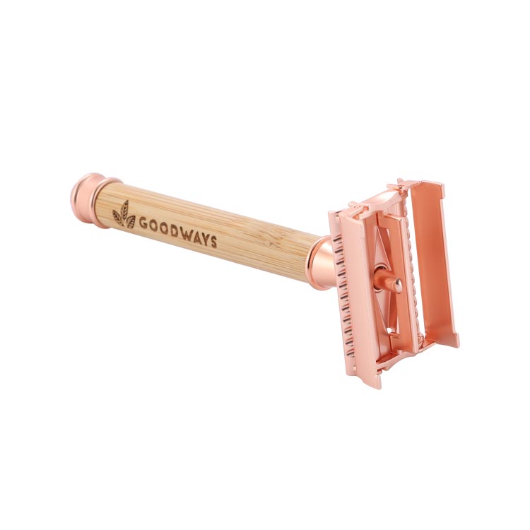 GoodRazor bambusový holicí strojek - Rose Gold